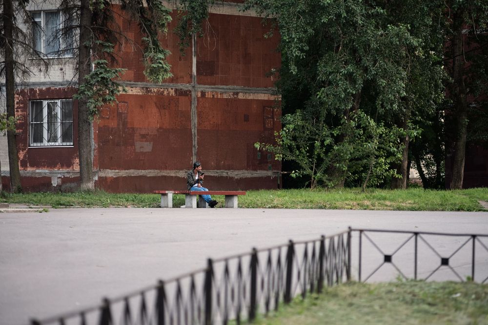 В клетке / In a cage