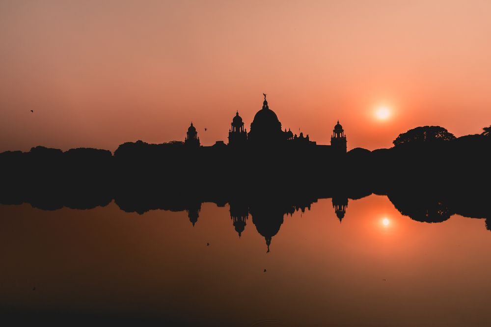 Silhouette of Victoria Memorial