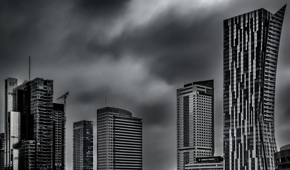 Buildings in Warsaw City BW