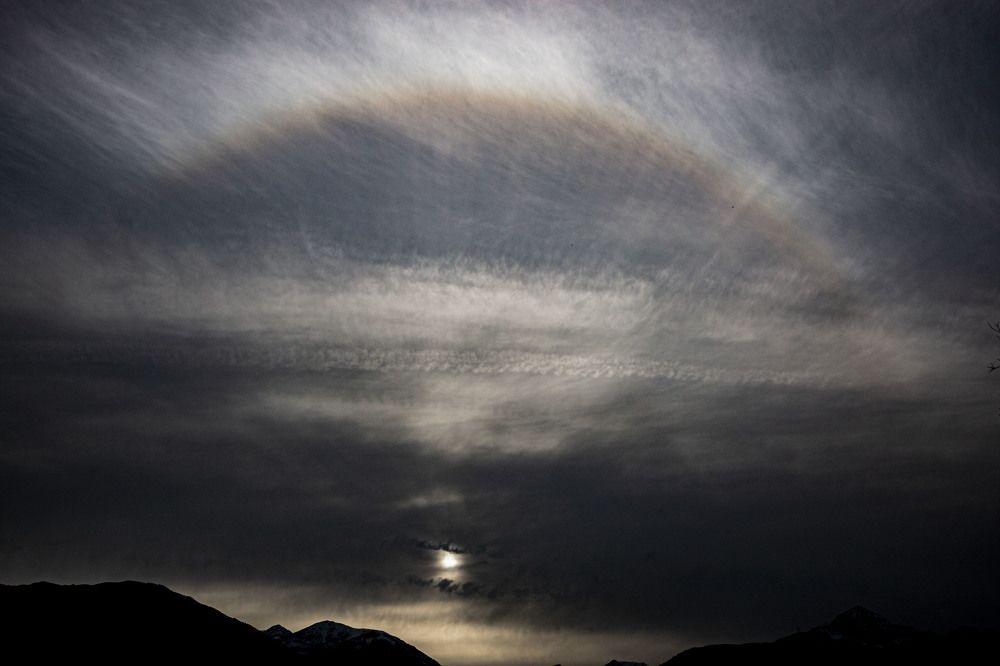 Sunset over the Alps