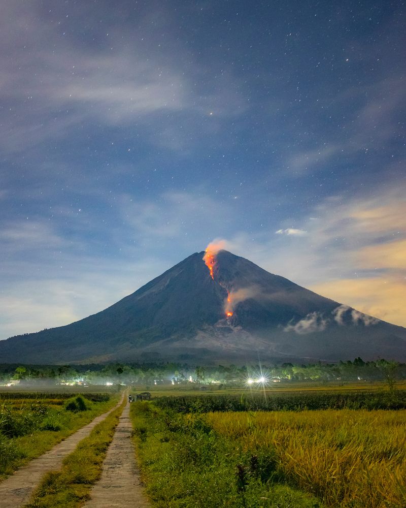 Semeru lava flow