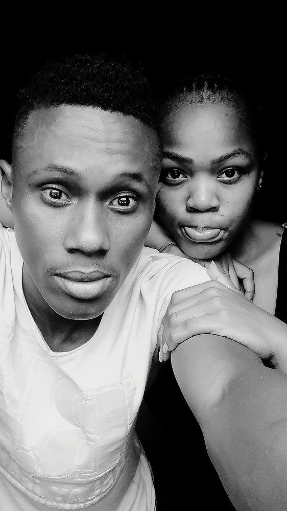 Black and white