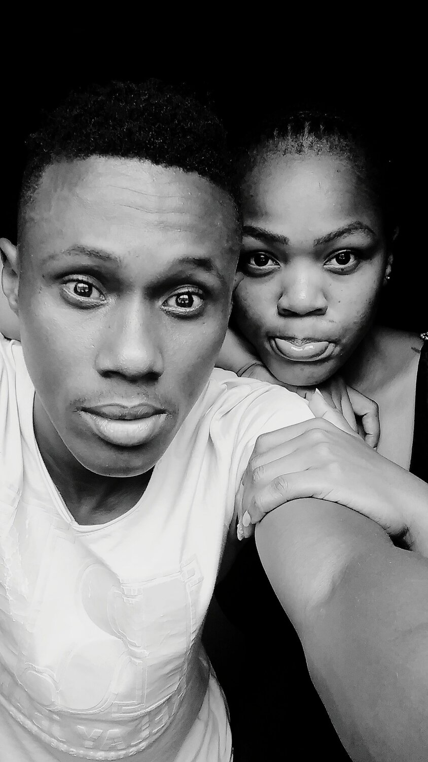 Black and white