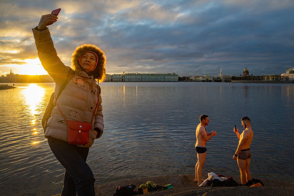Сэлфи с купальщиками
