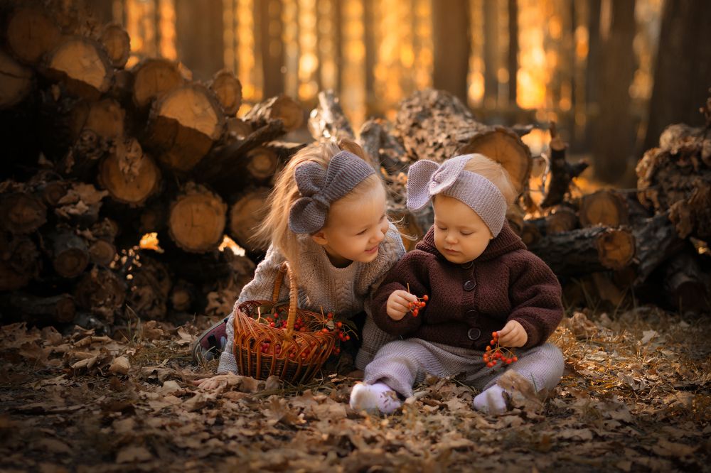 Сестрички в лесу