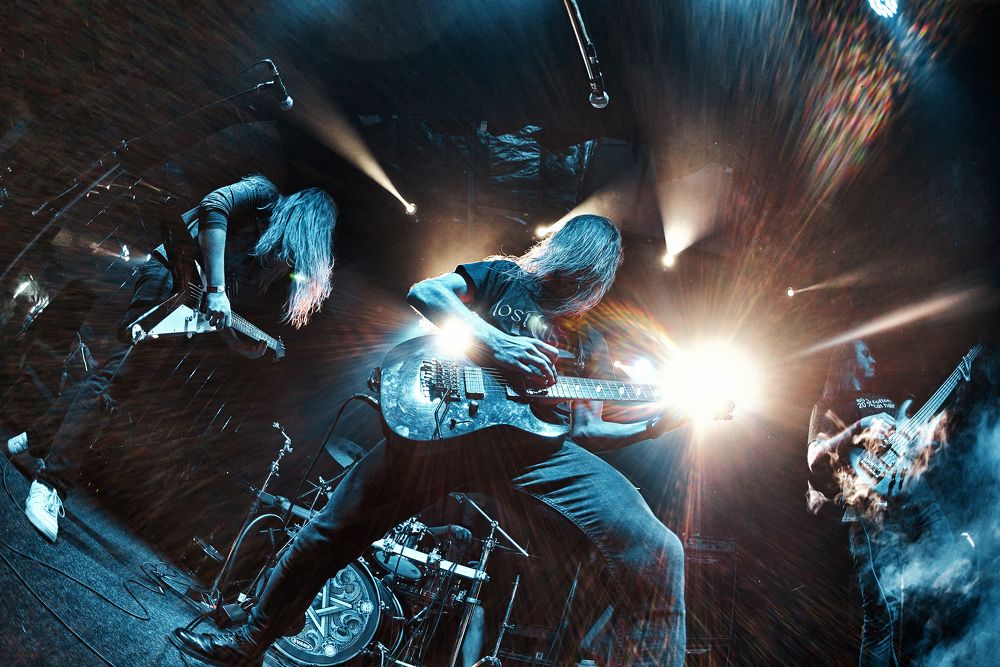 Концертная фотография с выступления группы Blackmail , клуб Volume, Киев