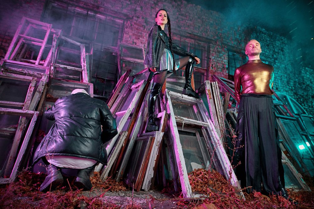 Постановочный фото-сет с определенным концептом музыкальной группы GannaBaby