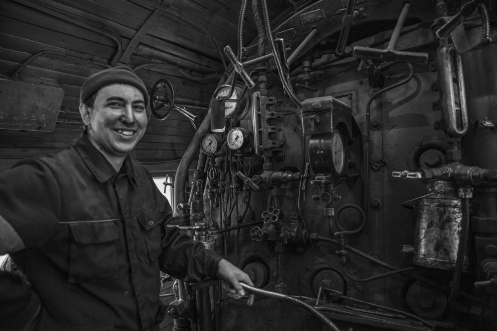 Машинист паровоза / Steam locomotive driver
