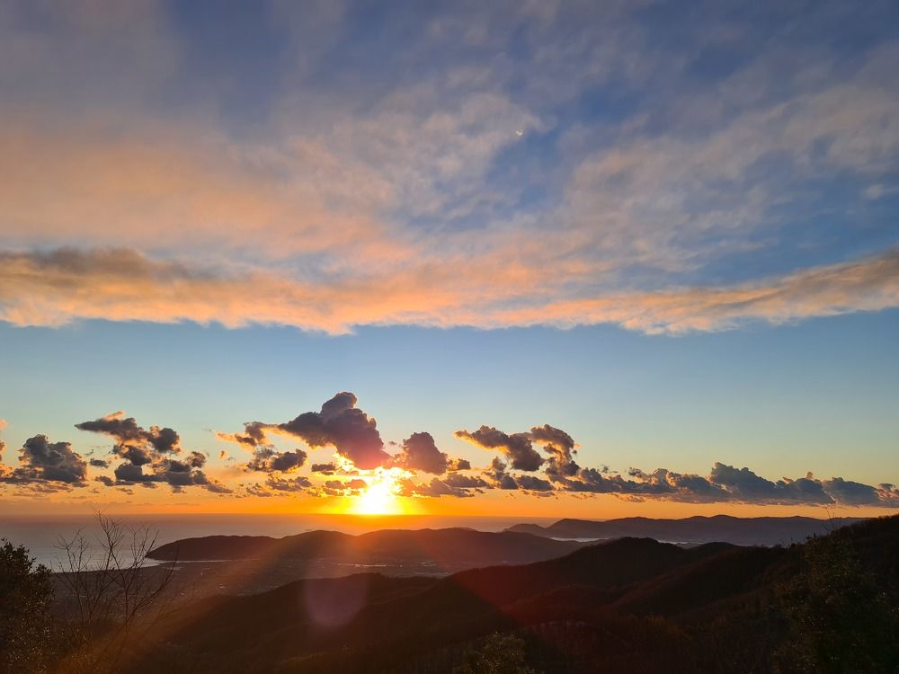 A kiss between the snow and the sun