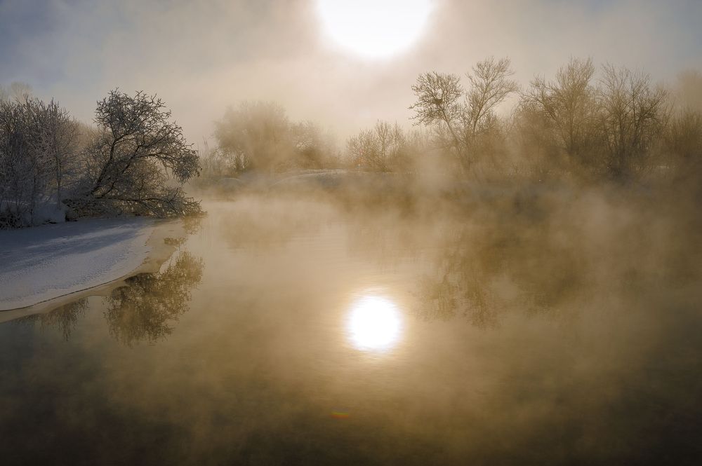 утренний туман...