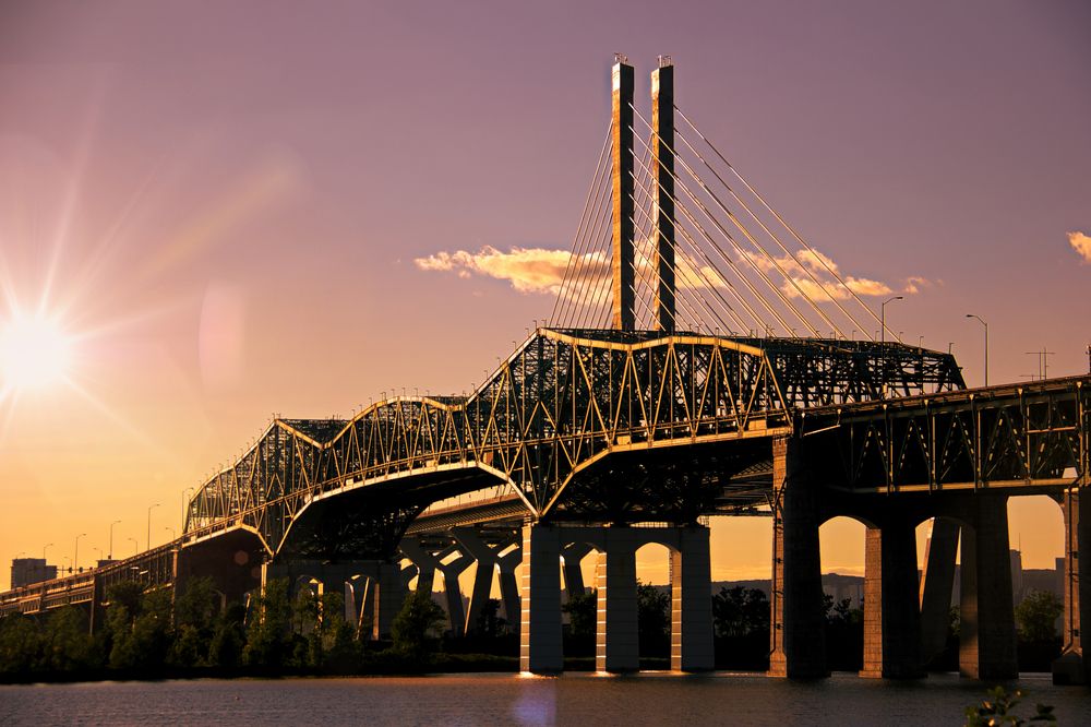 The old and the new in back