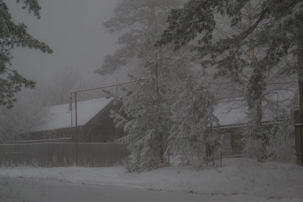 Туман над деревней