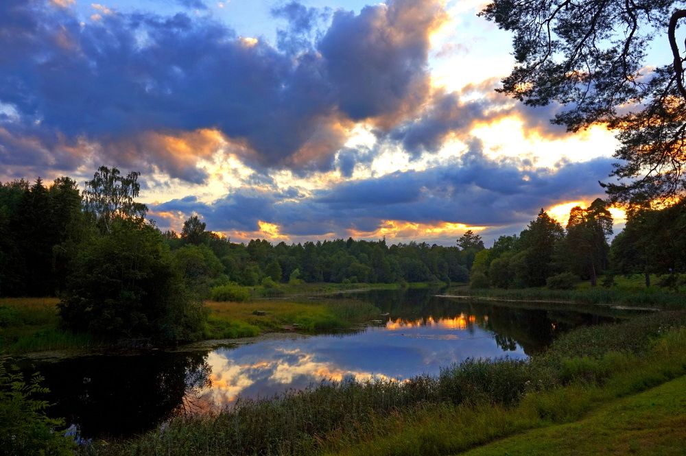 середина лета на озере Глухое.