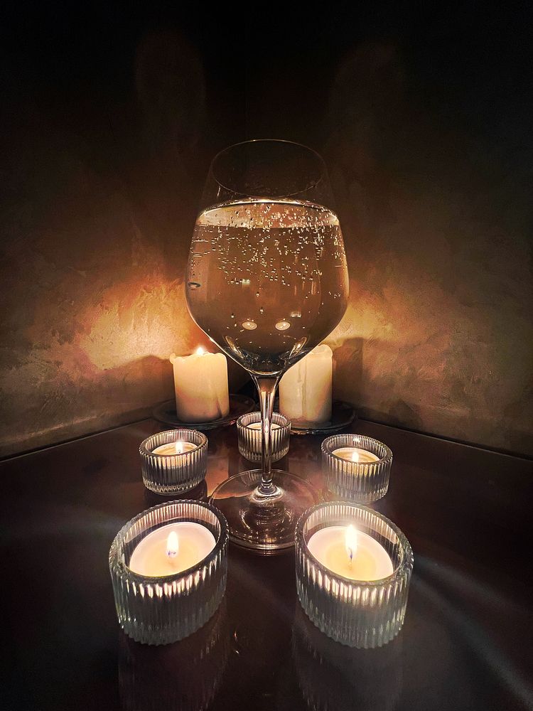Glass and candles