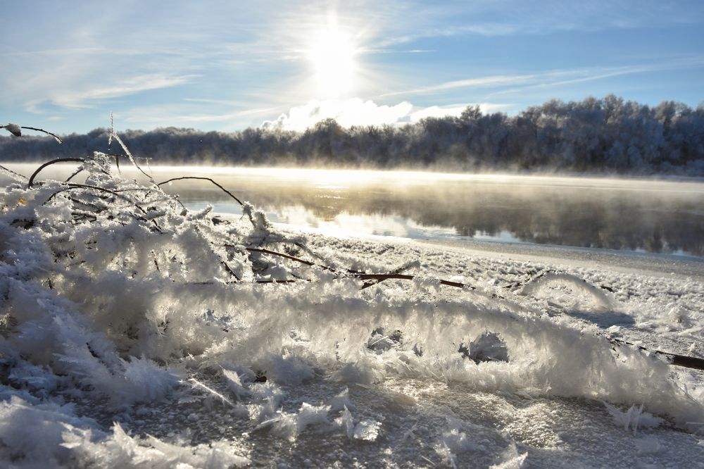 Морозное солнце.