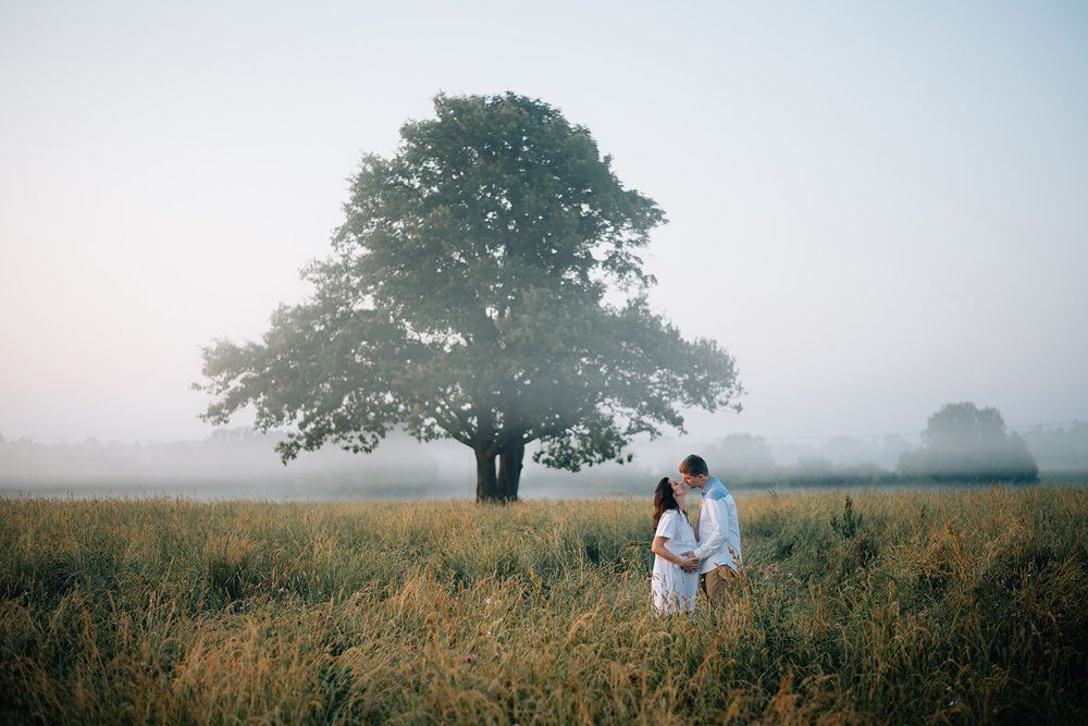 Утром в полях