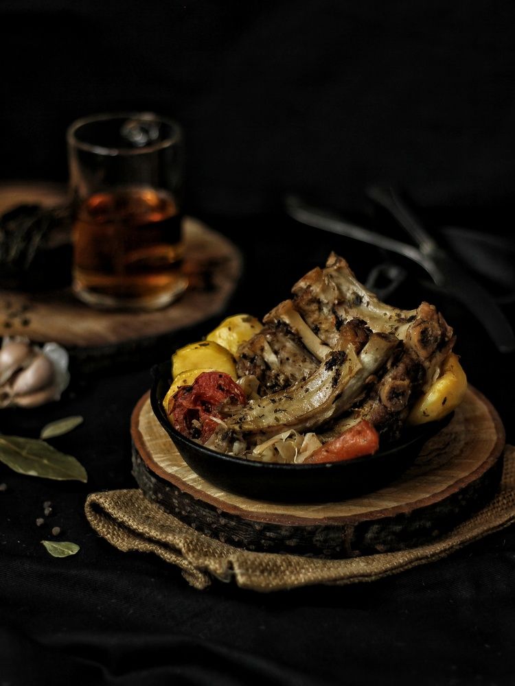 Запечённые рёбрышки по-польски