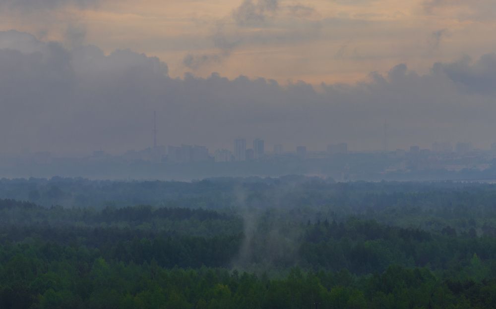 Behind the fog