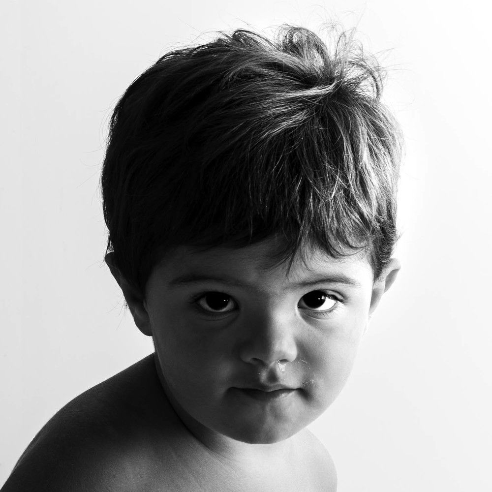 My angel in black and white