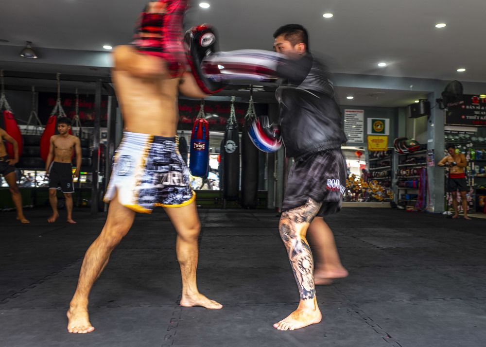 In a Muay Thai gym