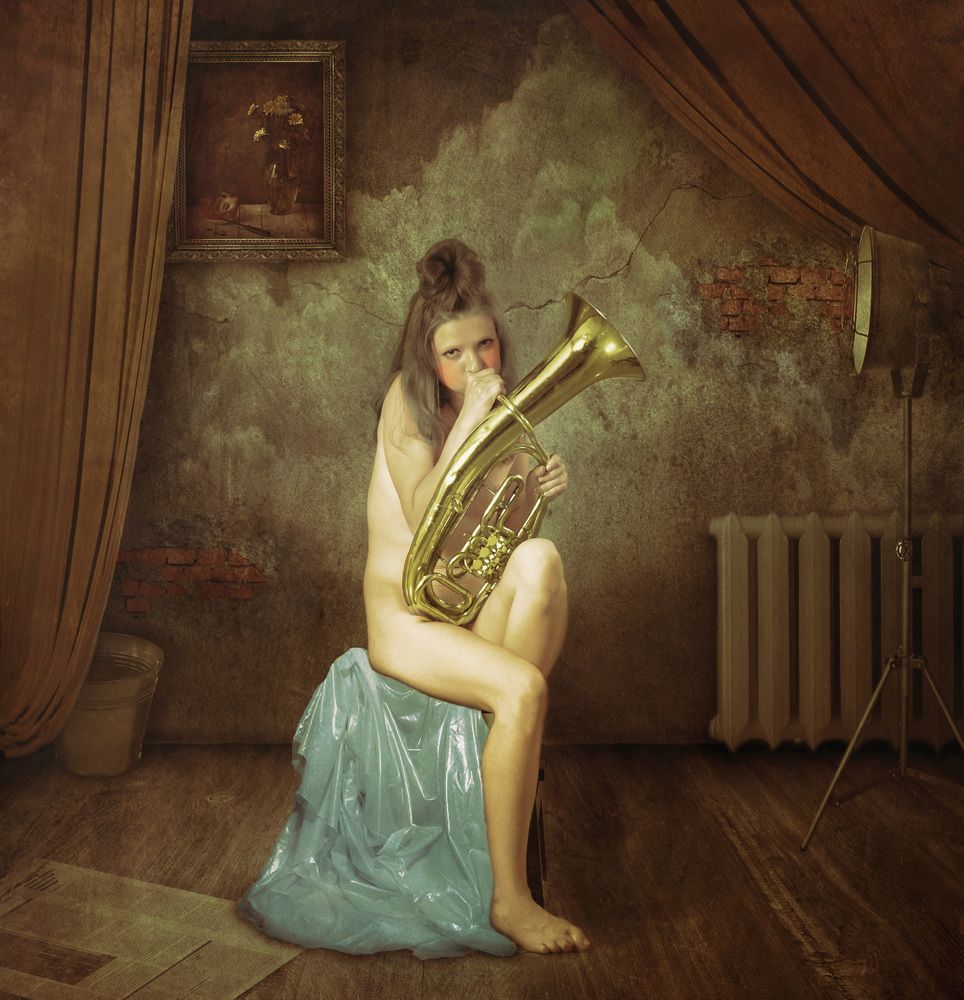 Blowing into the pipe