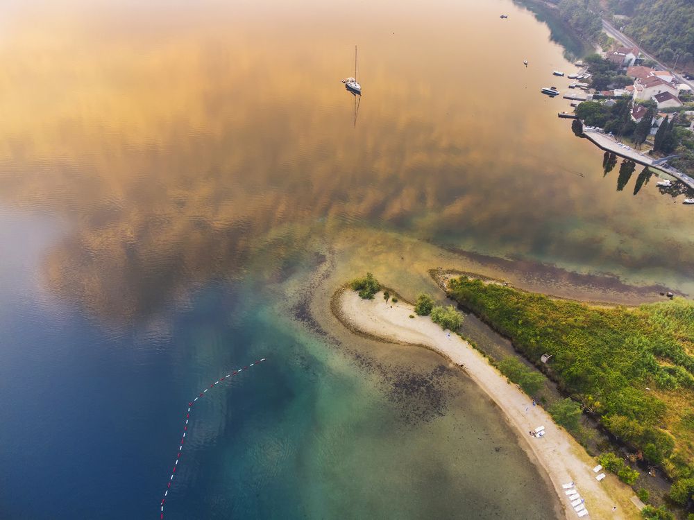 Morning colors in Morinj, Montenegro.