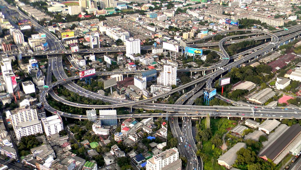 Мосты Бангкока с высоты