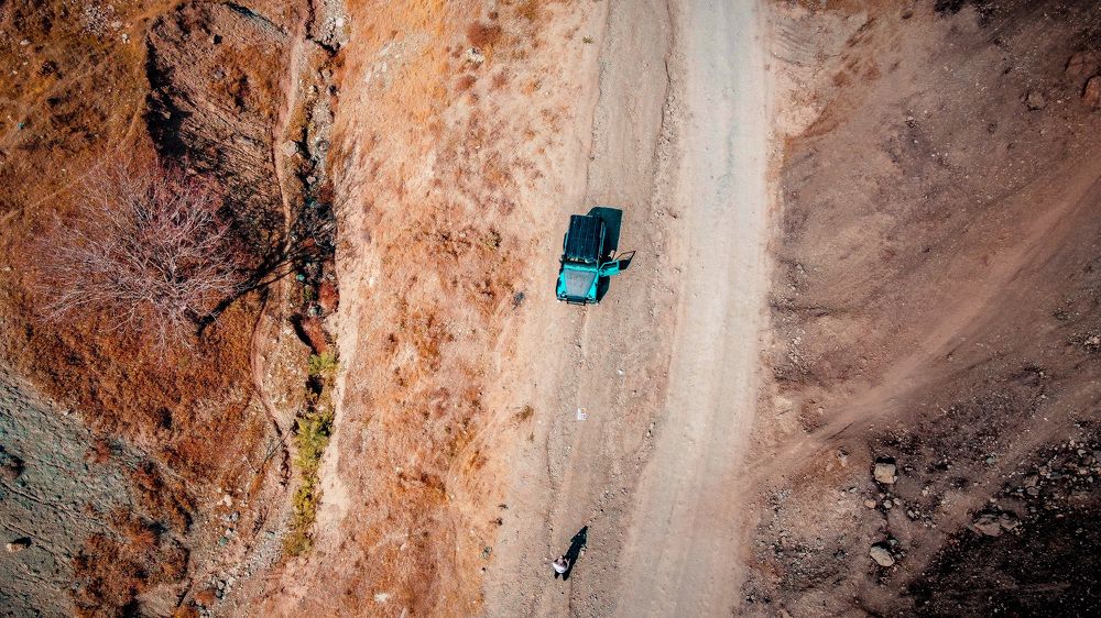 Mountain Road from Above