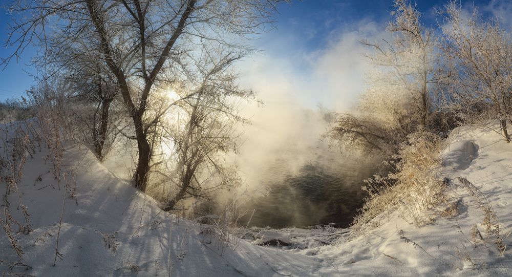 Снежно-морозный рассвет