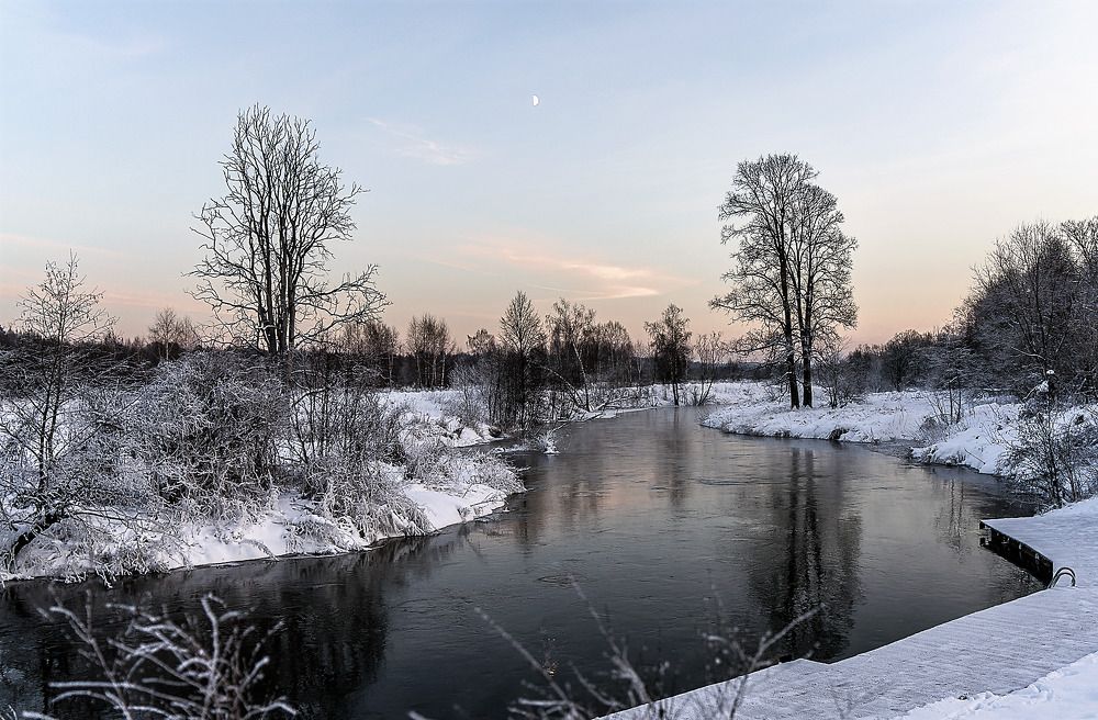 Зимний вечер на Истре