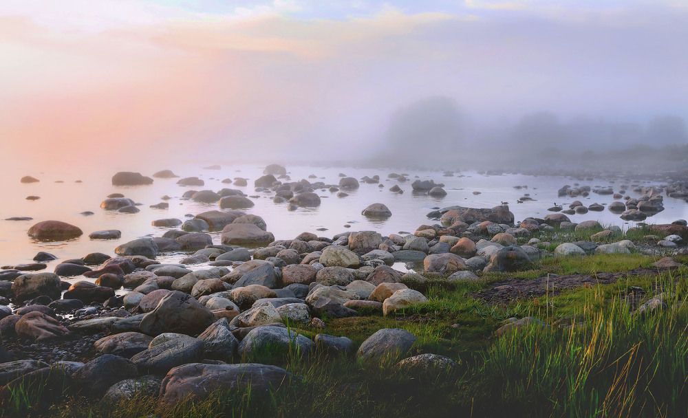 Туман над морем.