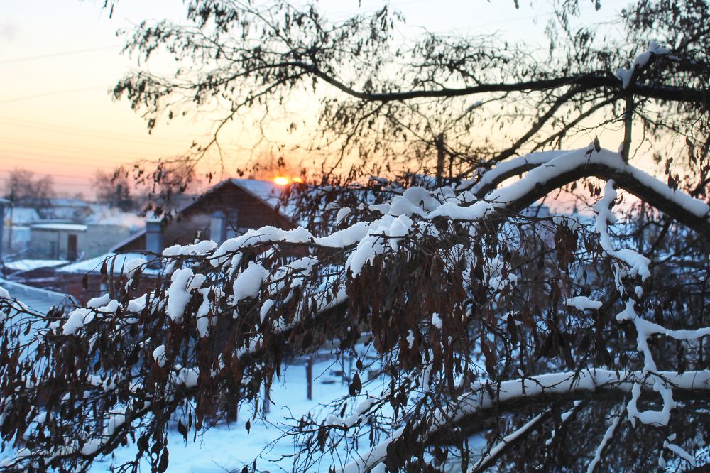 Рассвет в городе