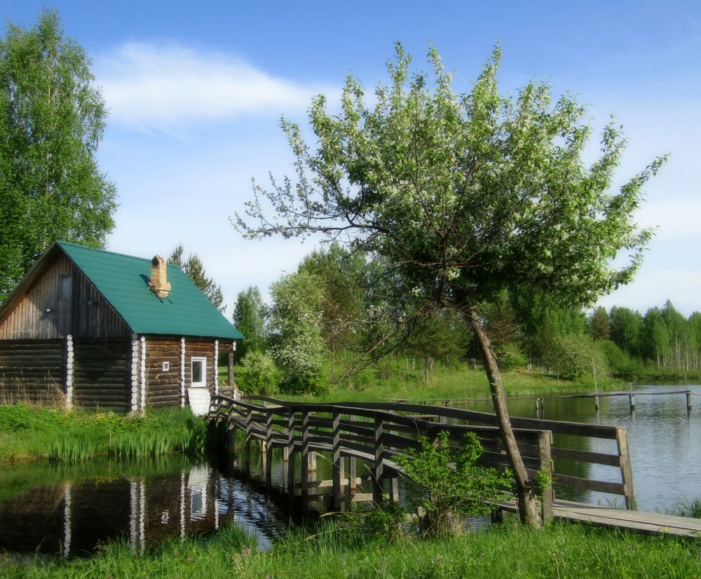 Речной мосток