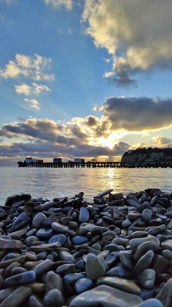 Закат над морем