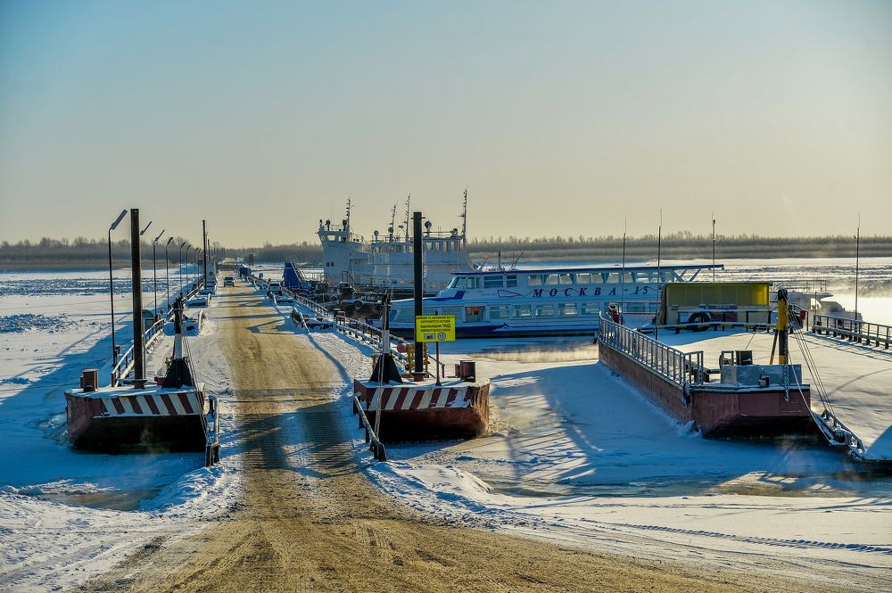 Зимний мост в Зайцеву Речку