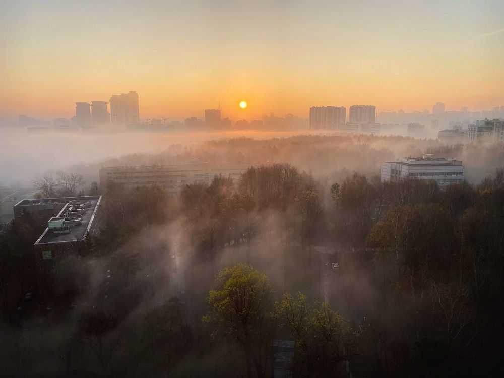 Туманное московское утро