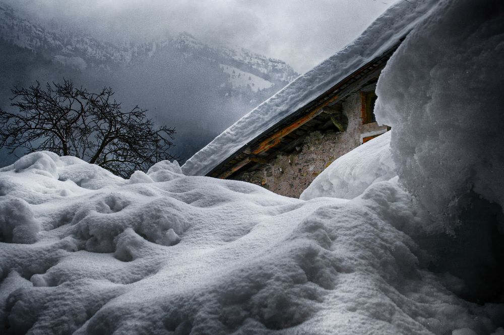 Snow-covered Schilpario