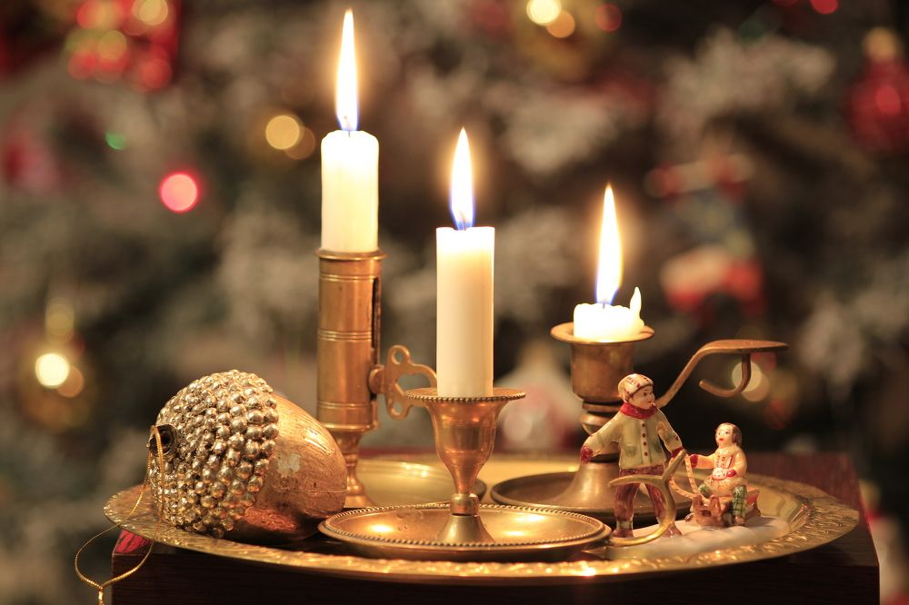 Новогодние огни в стиле винтаж