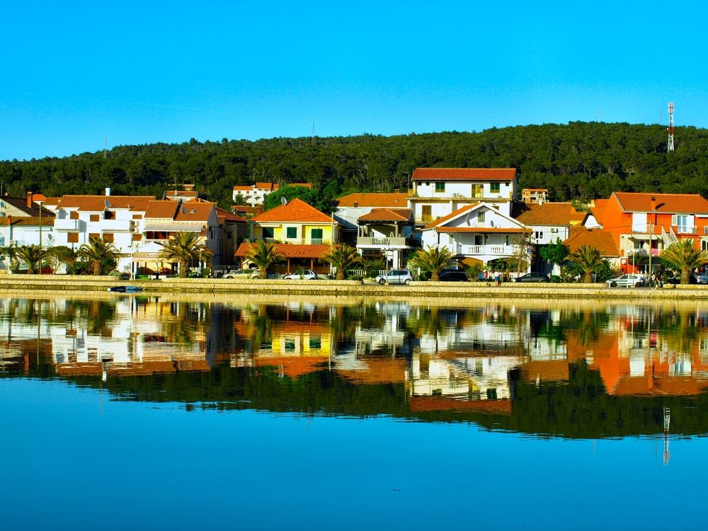 reflection, bibinje, colors, photoart, croatia, seaside