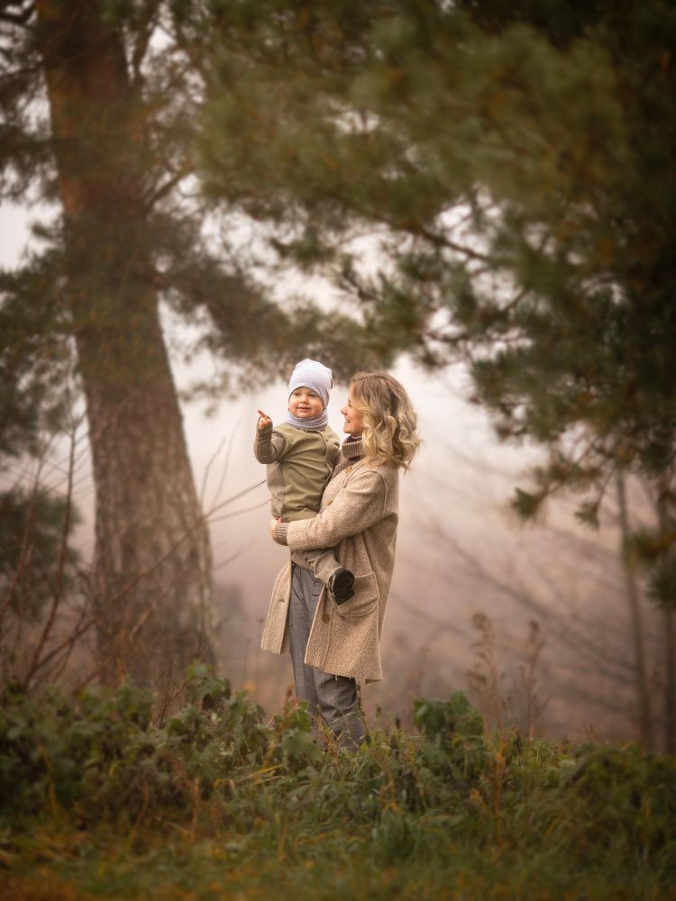 Туманным утром в деревне