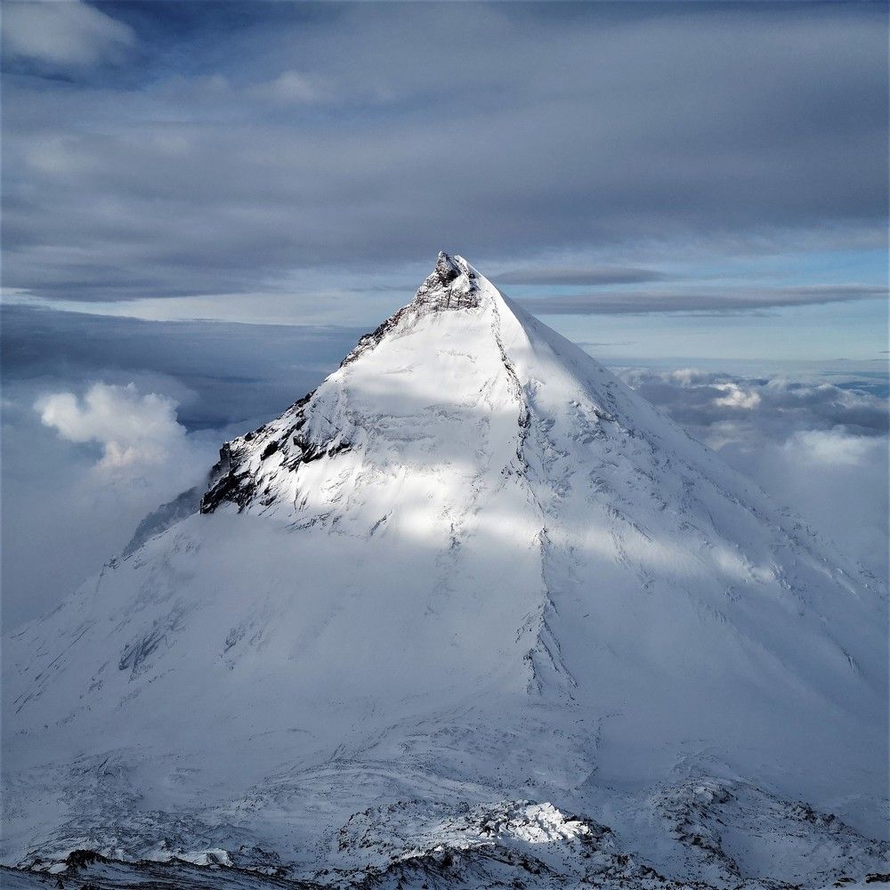 Volcano Kamen. View from Klyuchevskaya. Kamchatka