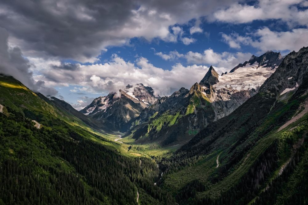 Пик Инэ, Домбай