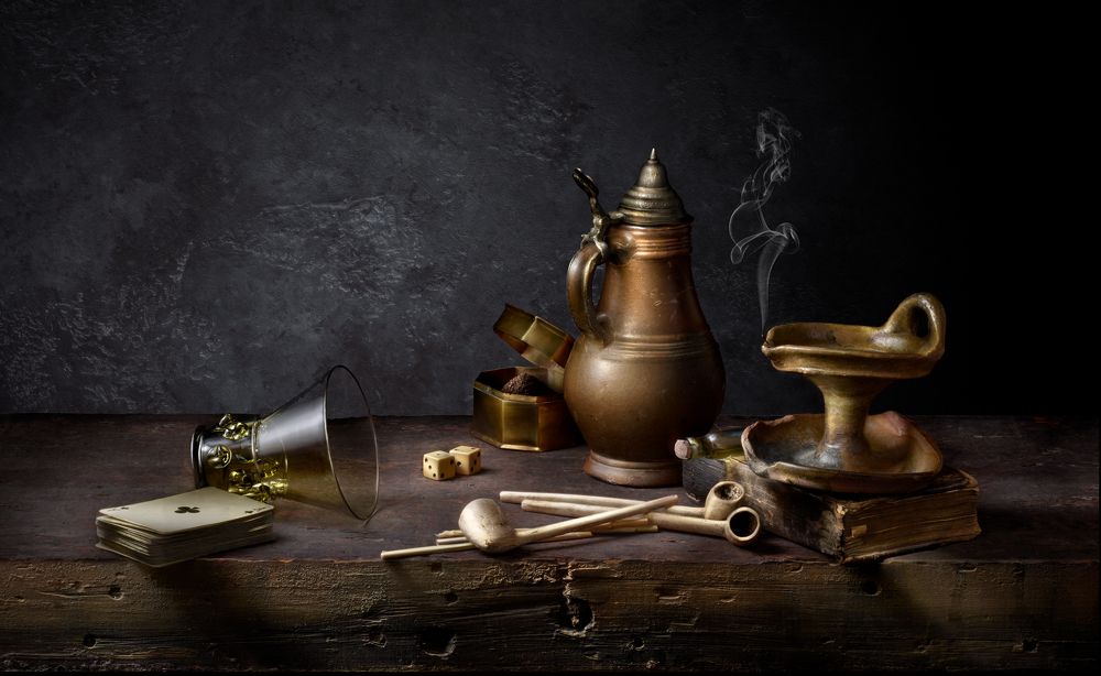 Still Life with a Clay Oil Lamp