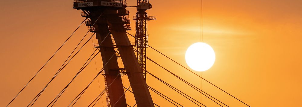 Sundown at Thuthiem 2 bridge