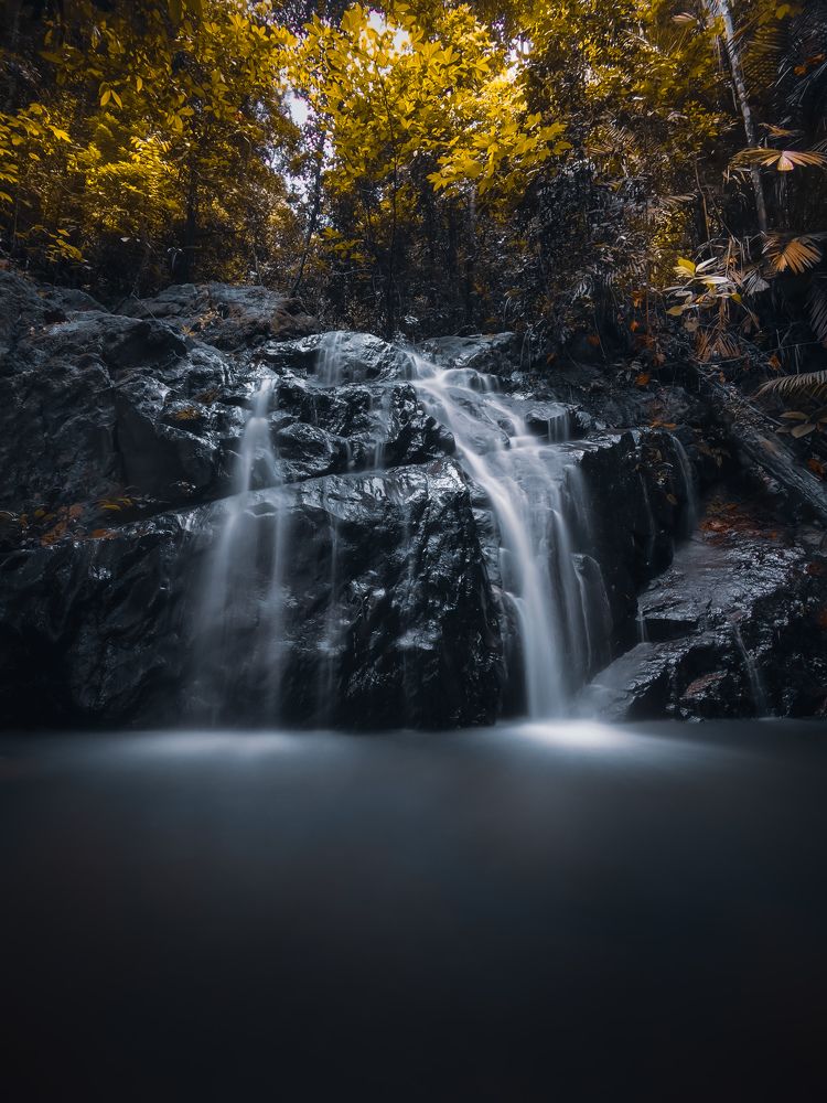 Gunung Pulai Black Waterfall