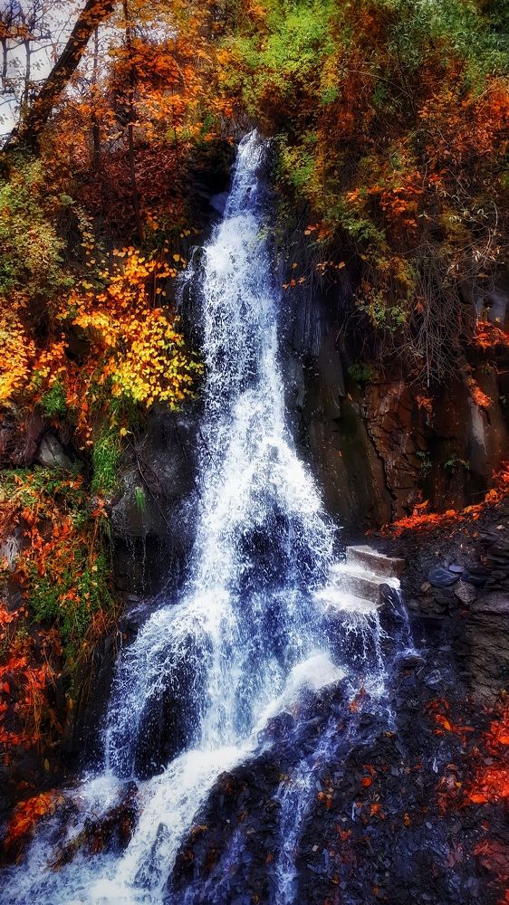 Autumn waterfall