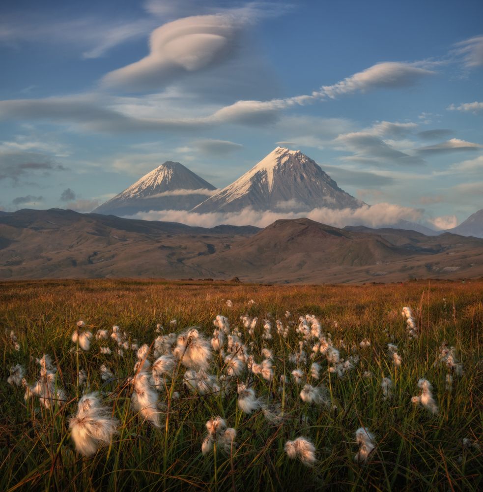 Вулканы Камчатки.