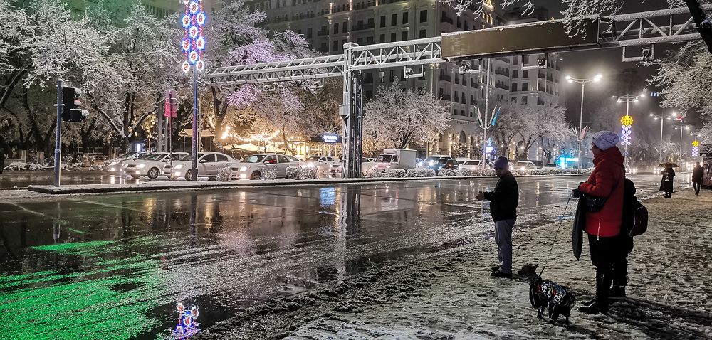 Снег в Ташкенте