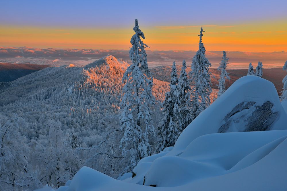 Тёплые краски холодного заката