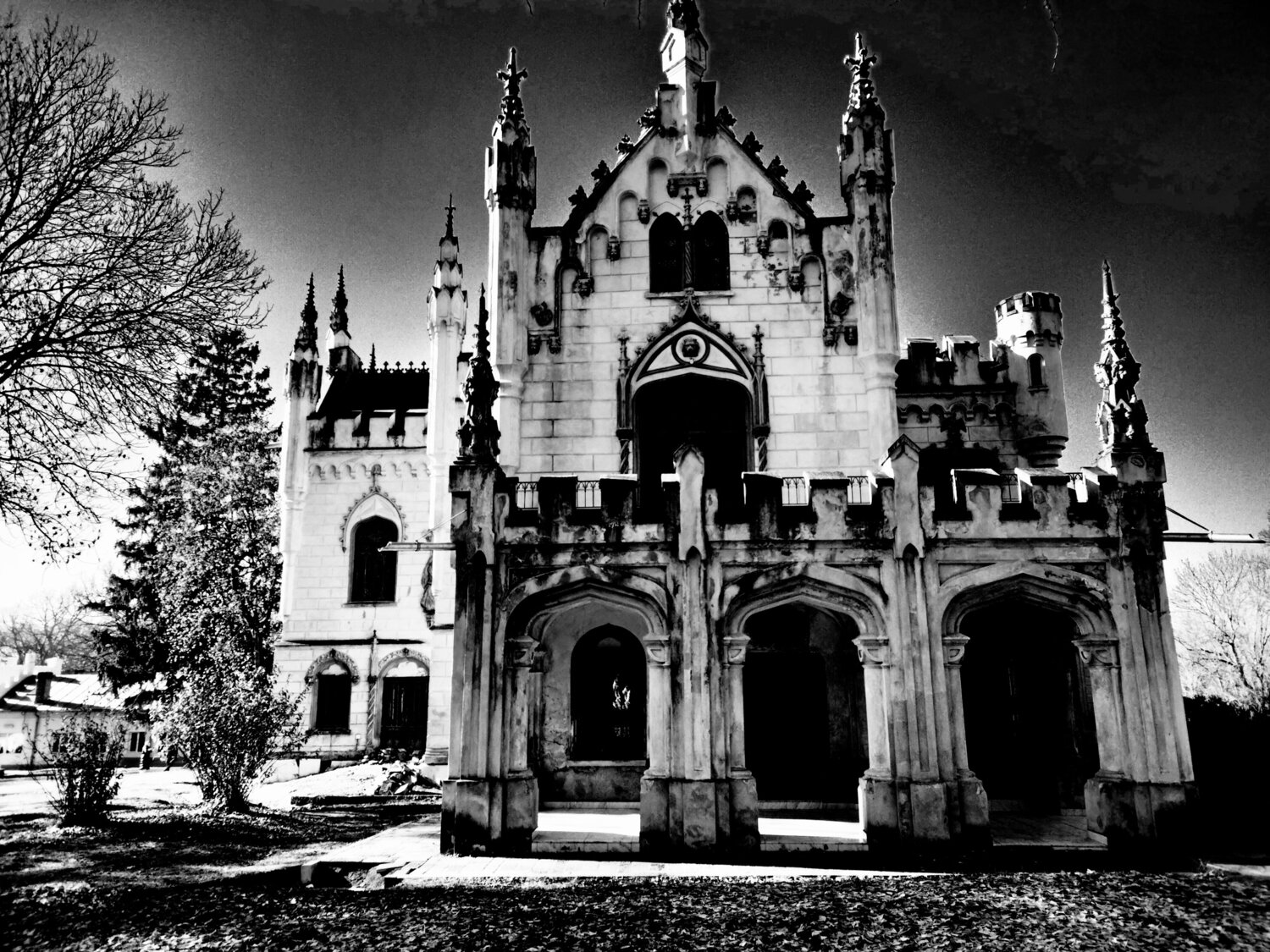 Sturdza Castle at Miclauseni. Country Romania